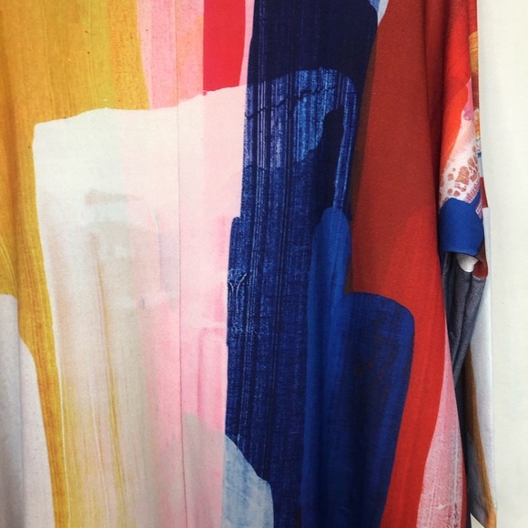 Linea Domani Women’s Vibrant Tunic 3/4 Sleeve Scoop Neck Dropped Raglan Sleeve - Picture 5 of 8